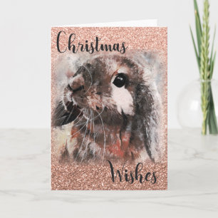 Cartes Pour Fêtes Annuelles Lapin de Noël
