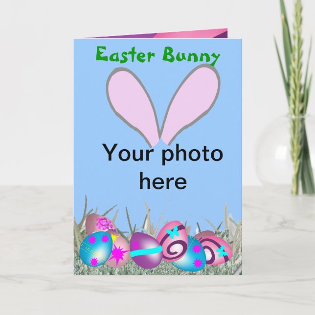 Cartes Pour Fêtes Annuelles Lapin de Pâques (Devant)