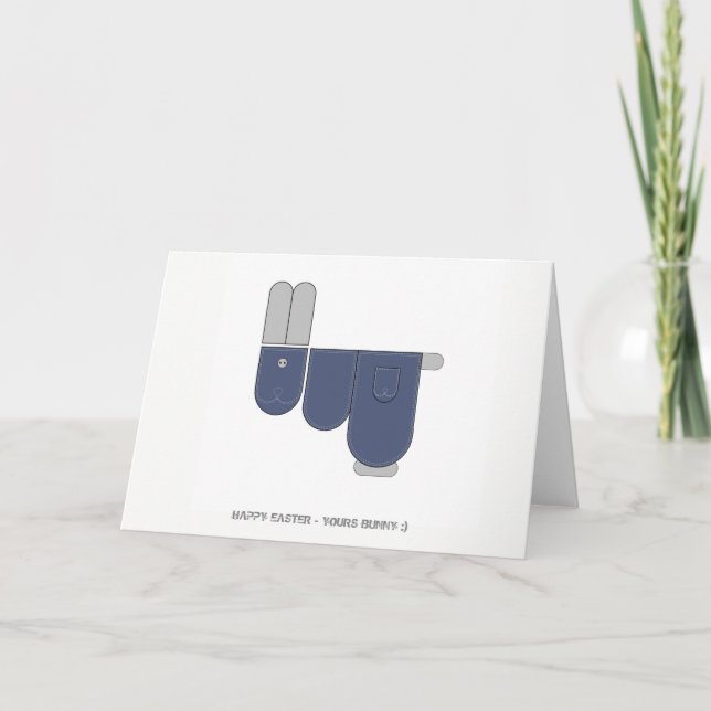 Cartes Pour Fêtes Annuelles Lapin de Pâques (Devant)