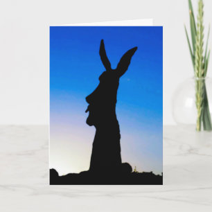 Cartes Pour Fêtes Annuelles Lapin de Pâques d'île de Pâques