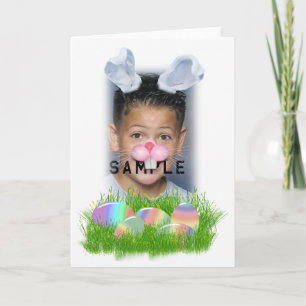 Cartes Pour Fêtes Annuelles Lapin de Pâques (Ears et Nez réglables) Cadre phot