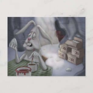 Cartes Pour Fêtes Annuelles Lapin de Pâques fatigué