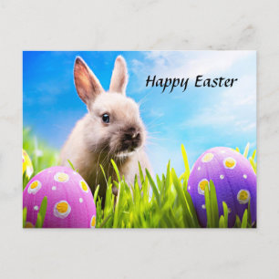 Cartes Pour Fêtes Annuelles Lapin de Pâques heureux