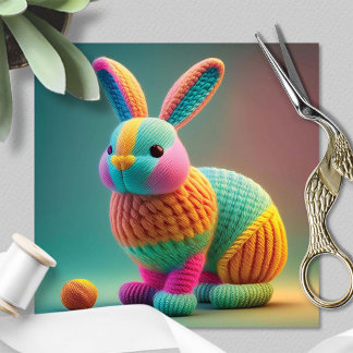 Cartes Pour Fêtes Annuelles Lapin de Pâques mignon et joueur