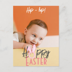 Cartes Pour Fêtes Annuelles lapin de pâques simple pour enfants mignonette pho