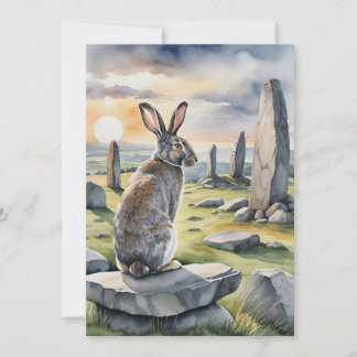 Cartes Pour Fêtes Annuelles Lapin d'Ostara Équinoxe de Printemps Eostre Wicca