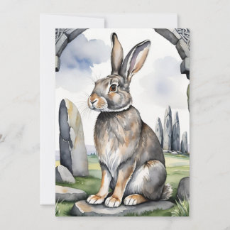Cartes Pour Fêtes Annuelles Lapin d'Ostara Équinoxe de Printemps Eostre Wicca