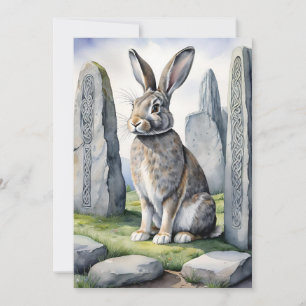 Cartes Pour Fêtes Annuelles Lapin d'Ostara Équinoxe de Printemps Eostre Wicca