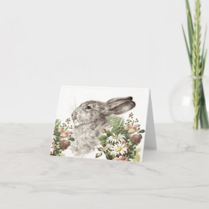Cartes Pour Fêtes Annuelles Lapin Lapin Fleur Fleur Fleur Fleur Fleur Fleur Fl