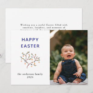 Cartes Pour Fêtes Annuelles Lapin Moderne Élégant Joyeuses Pâques Photo