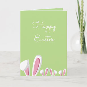 Cartes Pour Fêtes Annuelles Lapin, Oreilles, Drôle, Pâques