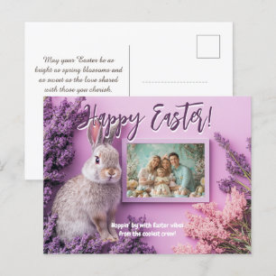 Cartes Pour Fêtes Annuelles 🐰🥚🌸Lapin Personnalisable Félicité & Délice de L