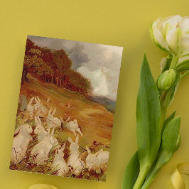 Cartes Pour Fêtes Annuelles Lapins vintages