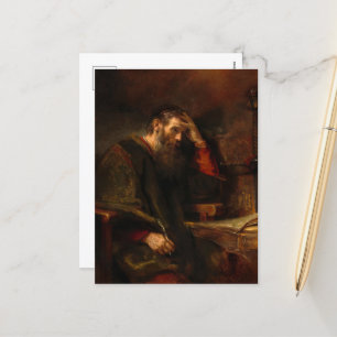 Cartes Pour Fêtes Annuelles L'apôtre Paul par Rembrandt van Rijn