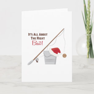 Cartes Pour Fêtes Annuelles L'appât droit