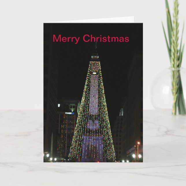 Cartes Pour Fêtes Annuelles L'arbre (Devant)