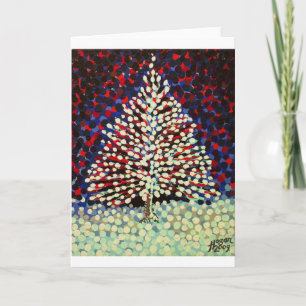 Cartes Pour Fêtes Annuelles L'Arbre À Neige