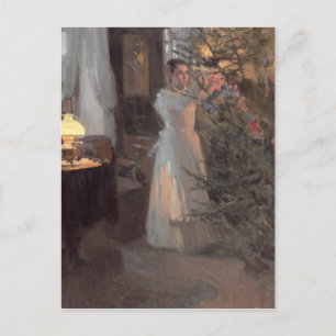 Cartes Pour Fêtes Annuelles L'arbre de Noël, 1910