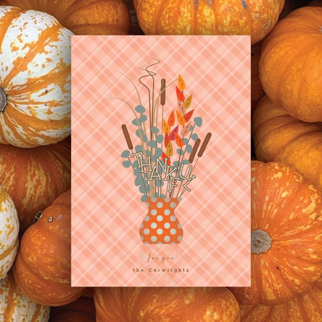 Cartes Pour Fêtes Annuelles L'arrangement de feuille d'automne "Génial" de Tha (Créateur téléchargé)