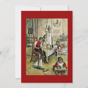 Cartes Pour Fêtes Annuelles L'art de Carl Larsson : matin de Noël,