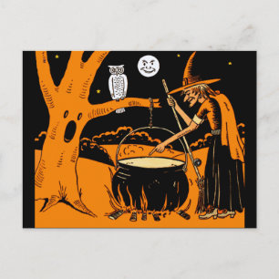 Cartes Pour Fêtes Annuelles L'art d'Halloween vintage