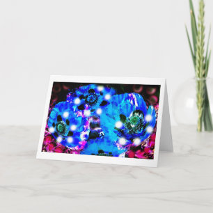 Cartes Pour Fêtes Annuelles L'art du coquelicot bleu