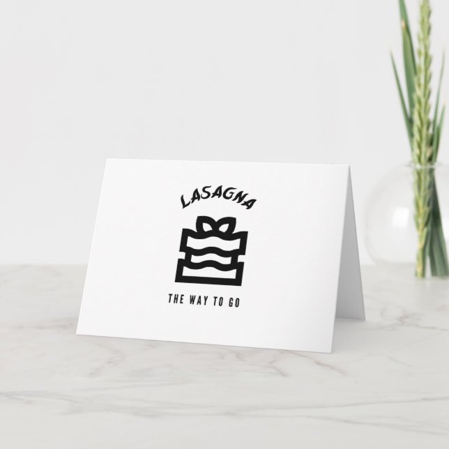 Cartes Pour Fêtes Annuelles Lasagna le chemin (Devant)