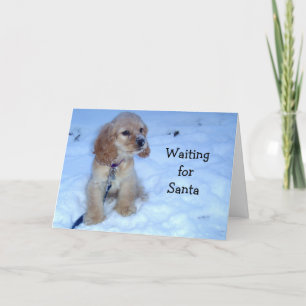 Cartes Pour Fêtes Annuelles L'ATTENTE POUR PÈRE NOËL dit SNOWBOUND ESPAGNOL PU