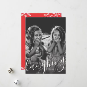 Cartes Pour Fêtes Annuelles Laughing All Way Bonnes Fêtes Photo