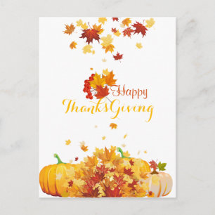 Cartes Pour Fêtes Annuelles L'automne de Thanksgiving La chute des Feuilles et