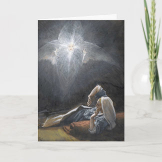 Cartes Pour Fêtes Annuelles L'Avent de Tissot "La vision de Saint Joseph"