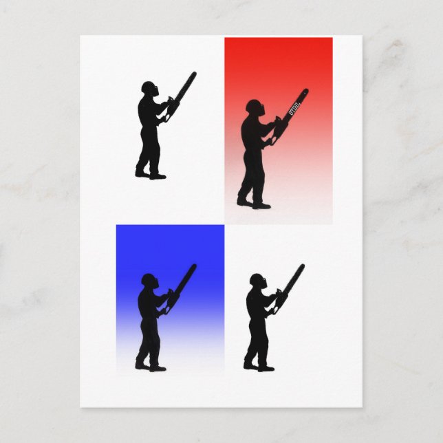 Cartes Pour Fêtes Annuelles L'avortement Tree surgeon christmas (Devant)