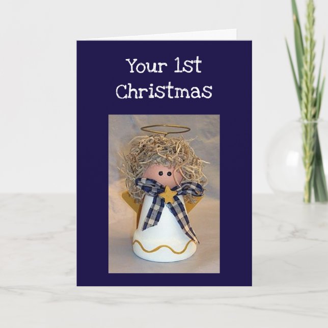 CARTES POUR FÊTES ANNUELLES LE "1ER" NOËL D'ANGEL SPÉCIAL (Devant)