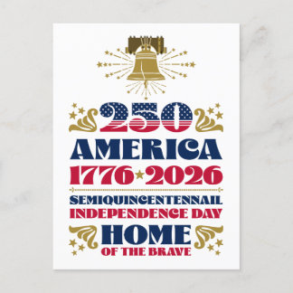 Cartes Pour Fêtes Annuelles Le 250e anniversaire de l'indépendance de l'Amériq