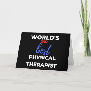 Cartes Pour Fêtes Annuelles Le 2ème meilleur physiothérapeute du monde