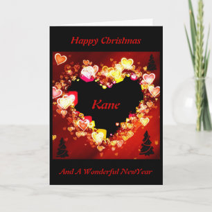 Cartes Pour Fêtes Annuelles Le "amour est enflammé à Noël " *