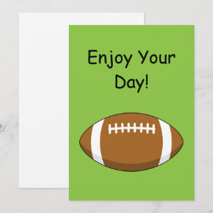 Cartes Pour Fêtes Annuelles Le ballon de rugby américain personnalise