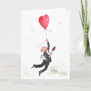 Cartes Pour Fêtes Annuelles Le ballon de Valentine