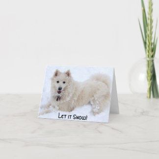 Cartes Pour Fêtes Annuelles le biancasnow, l'a laissé neiger !
