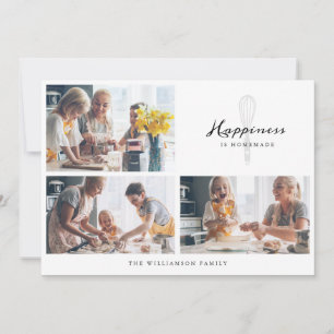 Cartes Pour Fêtes Annuelles Le Bonheur Moderne Est Faite Maison Boulangerie Wh