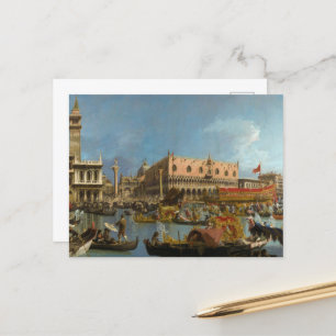 Cartes Pour Fêtes Annuelles Le Bucintoro Retour au Molo par Canaletto