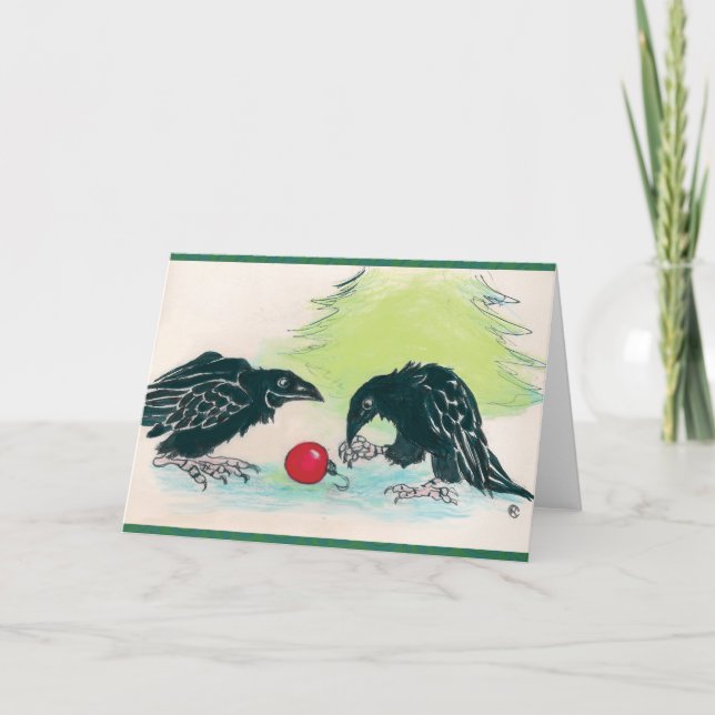 Cartes Pour Fêtes Annuelles Le cadeau brillant (Devant)