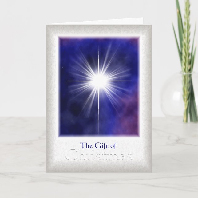 Cartes Pour Fêtes Annuelles Le cadeau de Noël (Devant)