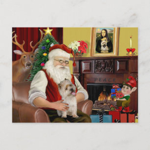 Cartes Pour Fêtes Annuelles Le Cairn Terrier de Santa