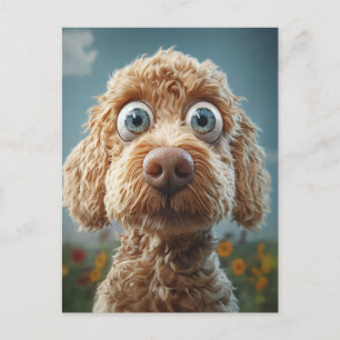 Cartes Pour Fêtes Annuelles Le caniche australien à gros nez