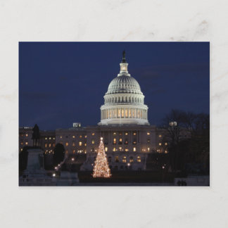 Cartes Pour Fêtes Annuelles Le Capitole américain fête la photo de Noël