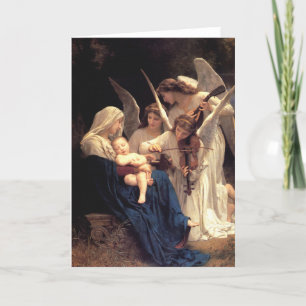 Cartes Pour Fêtes Annuelles Le chant des anges, Bouguereau