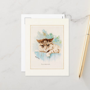 Cartes Pour Fêtes Annuelles Le chat à côté par Louis Wain