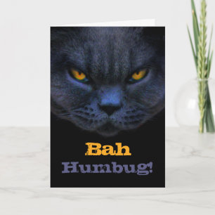 Cartes Pour Fêtes Annuelles Le chat croisé indique la fumisterie de Bah !