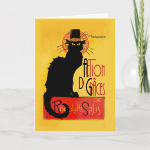 Cartes Pour Fêtes Annuelles Le Chat Noir - Action de grâce